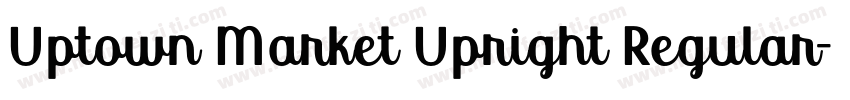 Uptown Market Upright Regular字体转换